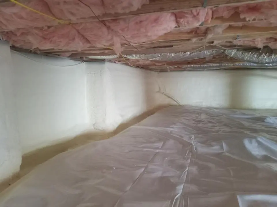 Crawl space encapsulation with closed-cell spray foam for Spray Foam Roofing in Highland City